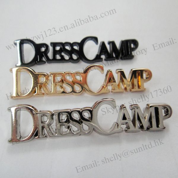 custom clothing metal labels