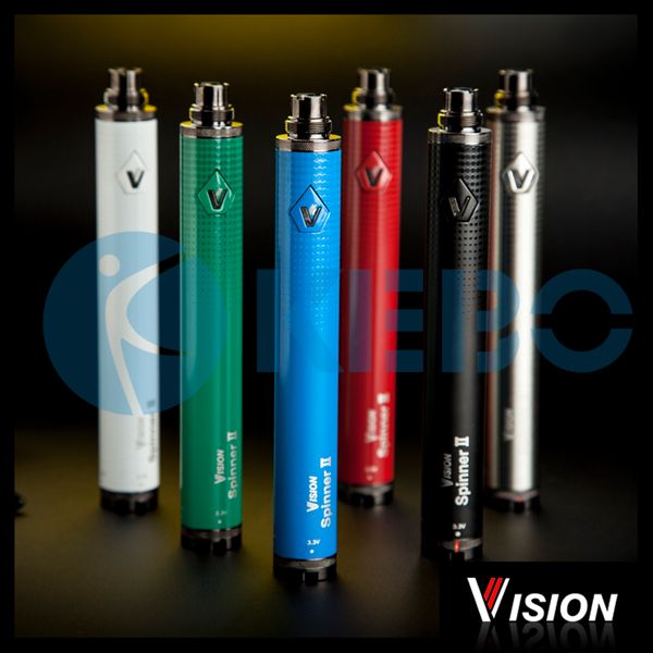 Hot selling ecig battery original Vision spinner 2 1600mah vs 900/ 1100/ 1300mah