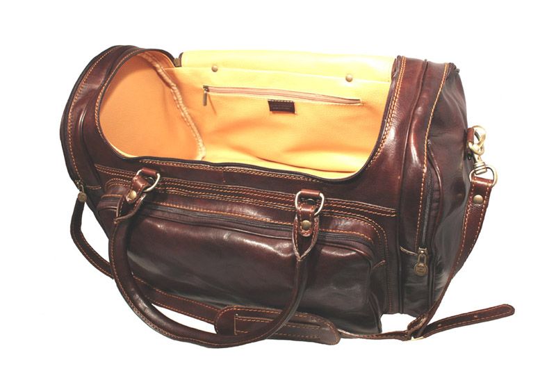 Vintage leather travel bag,duffel bag with top quality