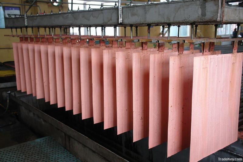 High purity copper cathodes