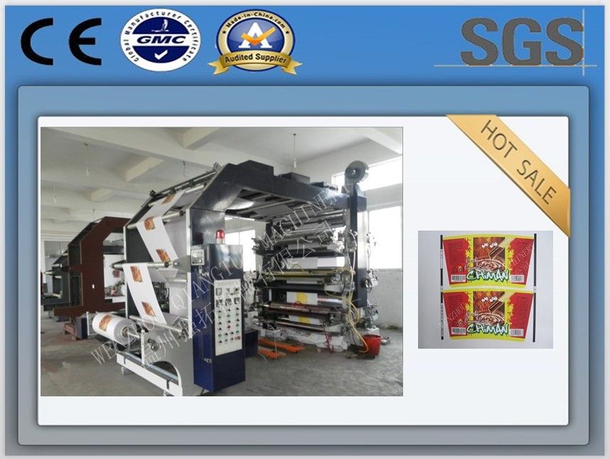 Gear Drive 6 Color Flexo Printing Machine For Paper/ Non-Wowen