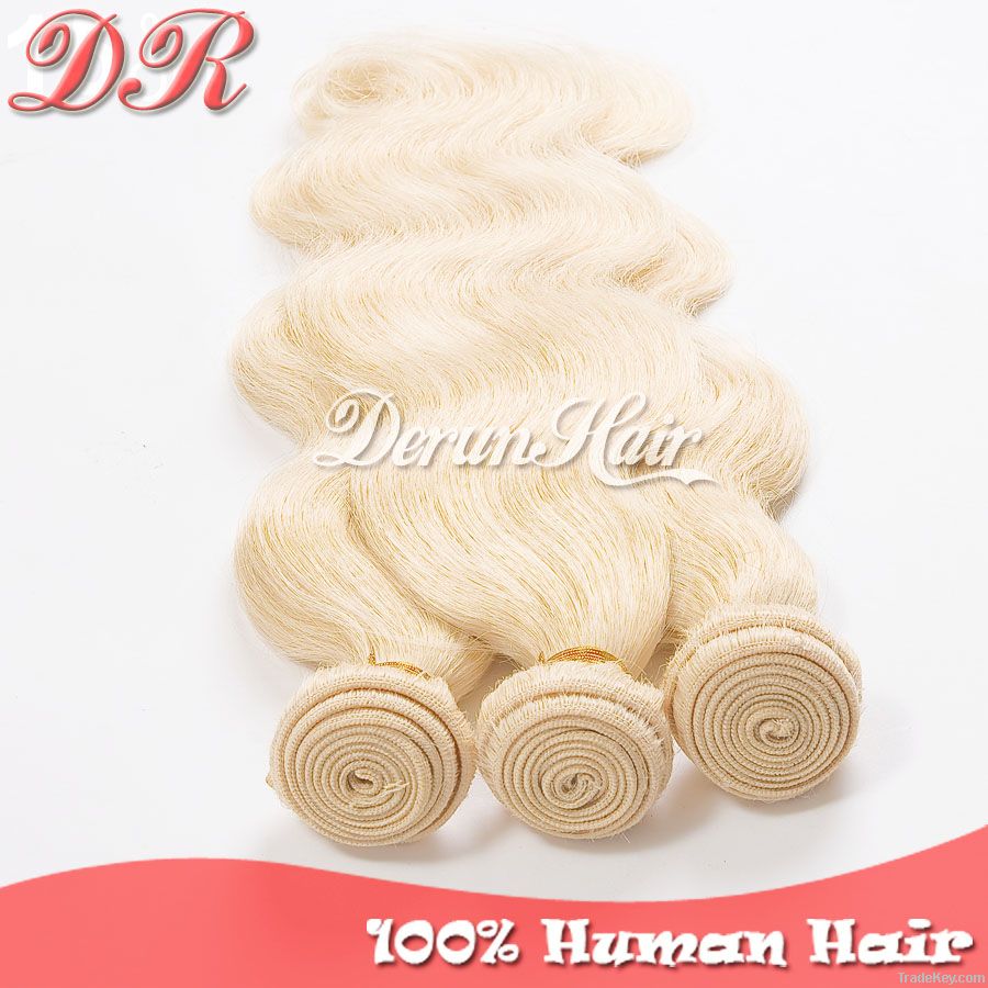 Body Wave Hair Weft Color#613, Virgin Human Hair Extension, Weaving