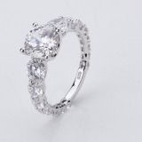 Lady wedding ring made of 925 sterling silver