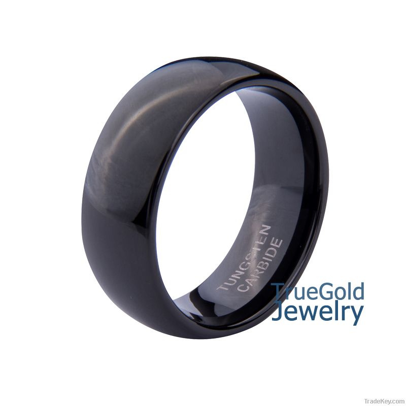 Tungsten Carbide ring, black tungsten ring