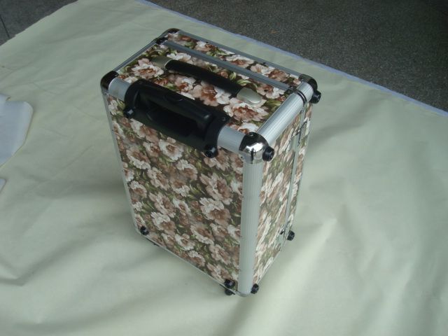 aluminum trolley case rolling luggage hard case travel case with wheels