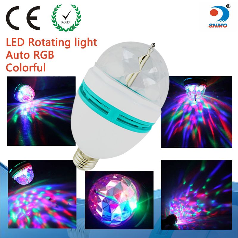 3*1W e27/b22 RGB home party disco lighting