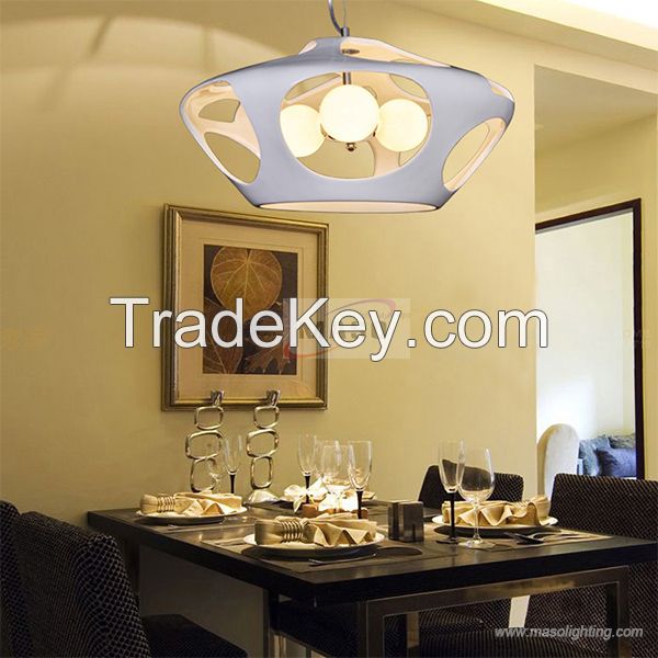 Fashion 60w Resin pendant lamp for dining room bar indoor lighting factory without source