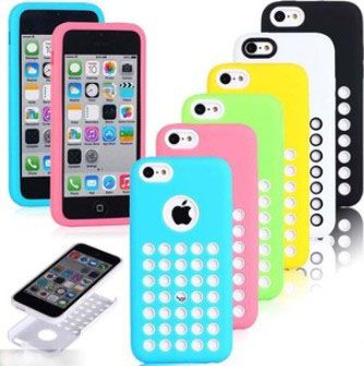 slim silicon mobile cell  phone case with hole for 5/5s/4/4s