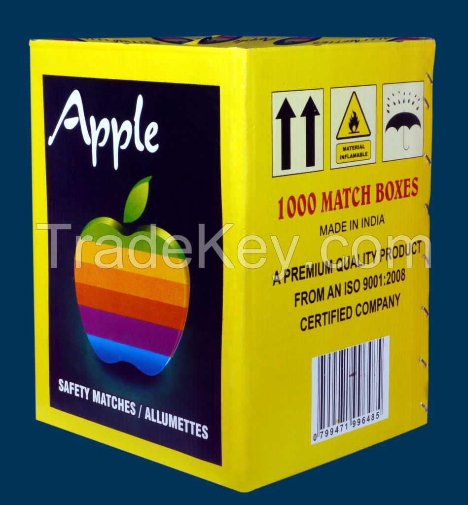 APPLE CARDBOARD MATCHES