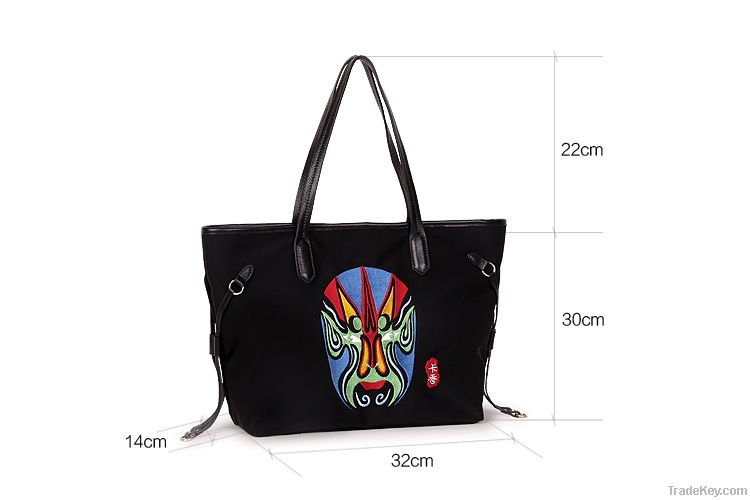 (Free shipping)Chinese Peking Opera Face Shoulder Bags Ladies Bags