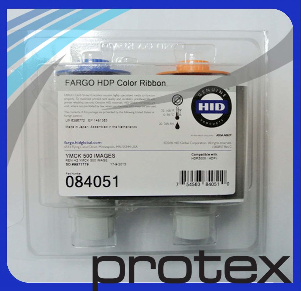 HDP5000 84051 full color ribbon YMCK 500 imagges