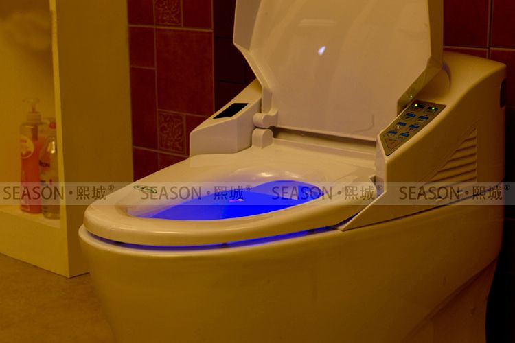 Whole Price One Piece Smart Toilet Floor Mounted Intelligent Closestool For WC Bathroom Ceramic Cyclone Flushing Toilet SMT001