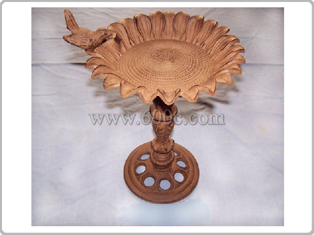 cast iron bird bath and feeder