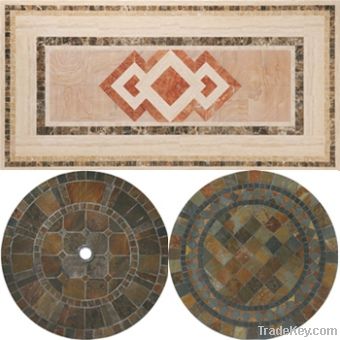 Outdoor Mosaic Table Top/Mosaic Garden Table/Slate Mosaic Table Top