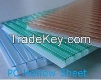 PC (polycarbonate) Hollow Sheet, also known as PC Sun Sheet