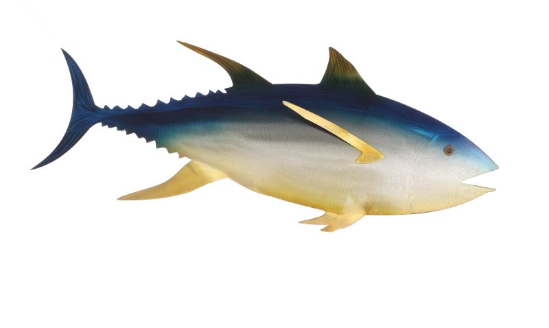 Shark Shape Design Metal Wall Art