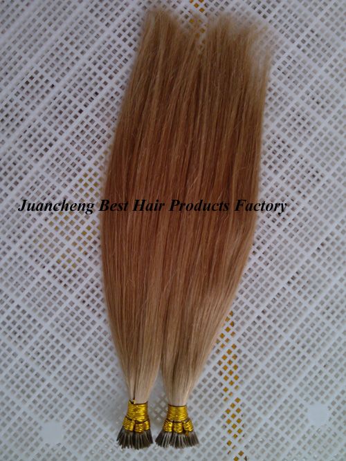 Wholesale  cheap 100% virgin Indian human hair I-tip hair extension 