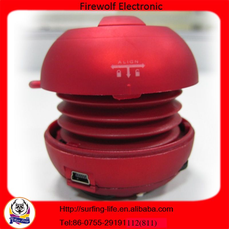 mini retractable usb cable hamburger speaker suppliers