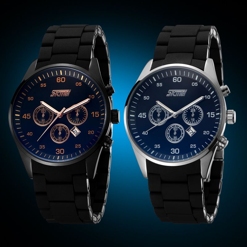 Waterproof Silicon Casual Men Watch