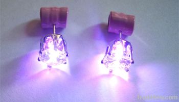 Purple Light up earrings