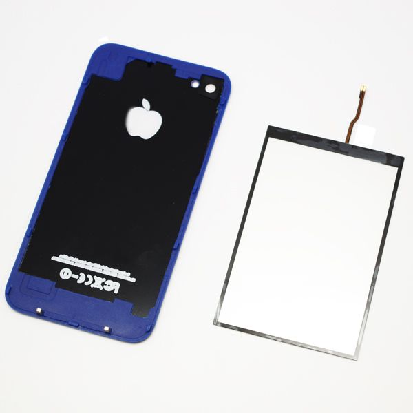 colorful Hot LED Light Luminescent Mod Kit Glowing Logo Back Cover Case For iPhone 4 4S