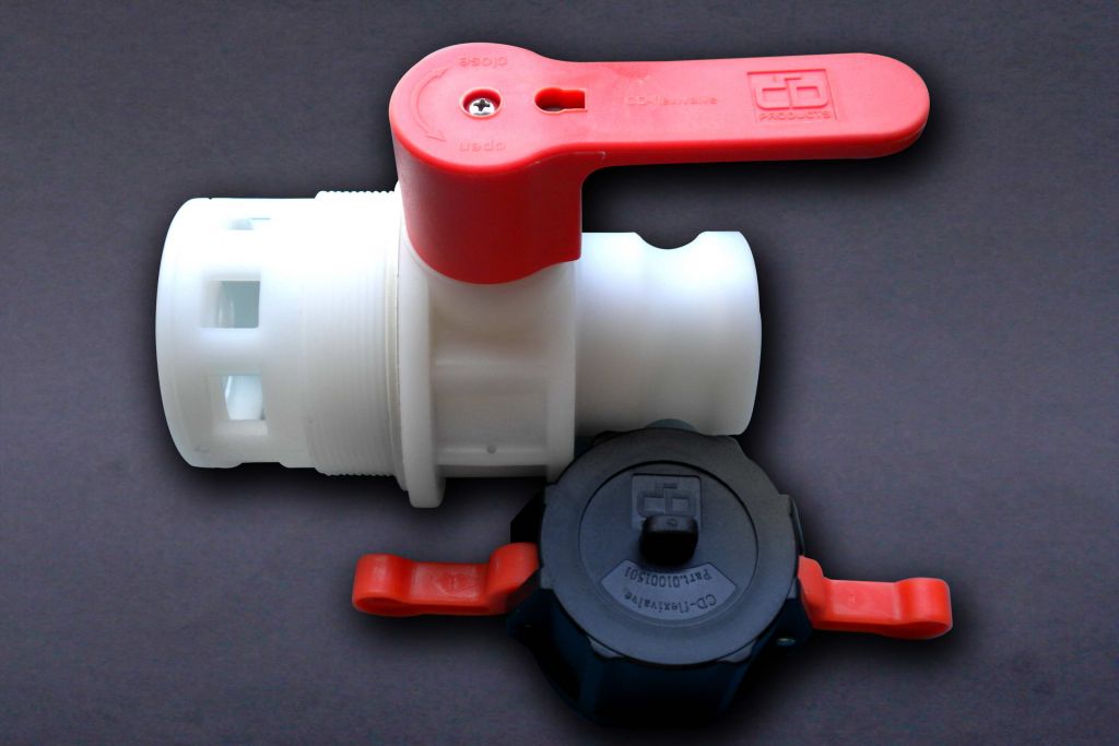 CD 3&quot; BSP x 2&quot; Camlock Ball Valve with Dust Cap