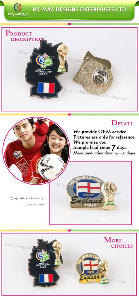 2014 Hottest Personalize Zinc Alloy Badge with Enamel