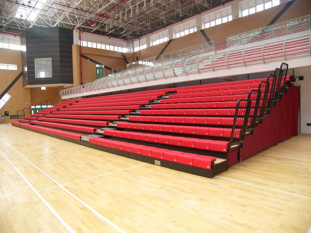 Retractable Bleacher Tribune Seating System Telescopic Grandstand 