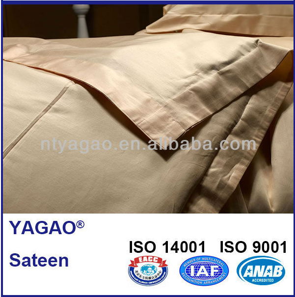 300TC 100%cotton bedding set for hotel linen