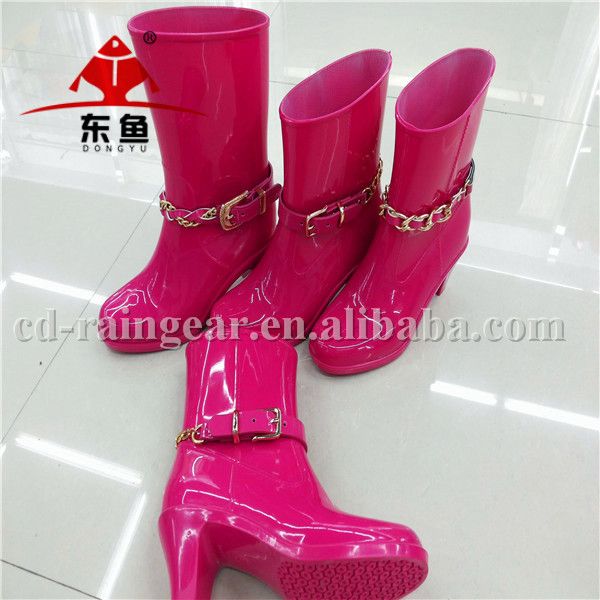 PVC lady rain boots