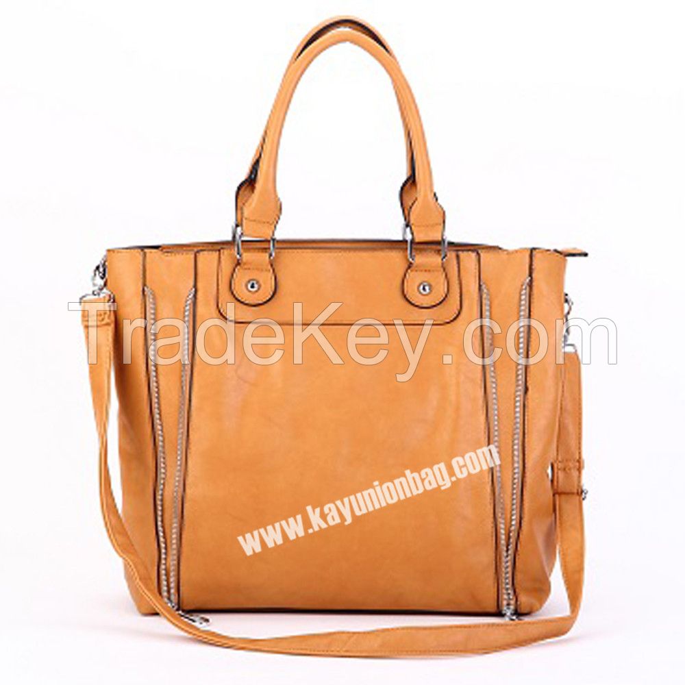 PU Leather Big Bag Fashion Shopping Handbag