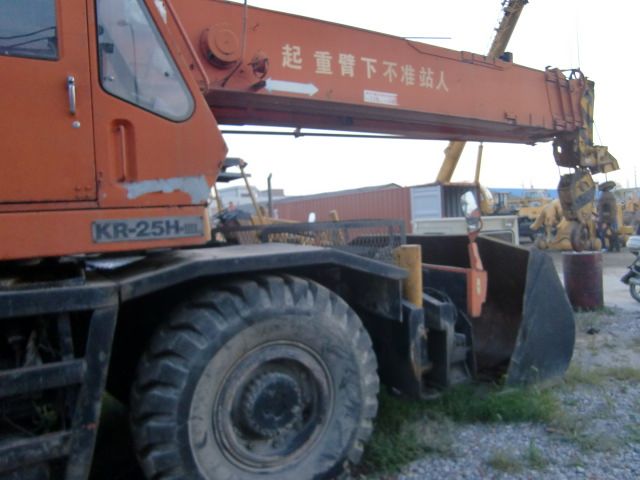 Used Crane KR-25H, Used 25ton Rough Terrain Crane Kato KR-25H Japan Original, Used Kato 25ton Crane KR-25H Good