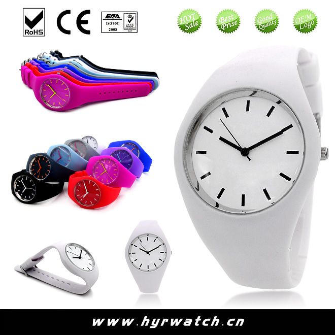 Silicone wrist watch 2014 new products