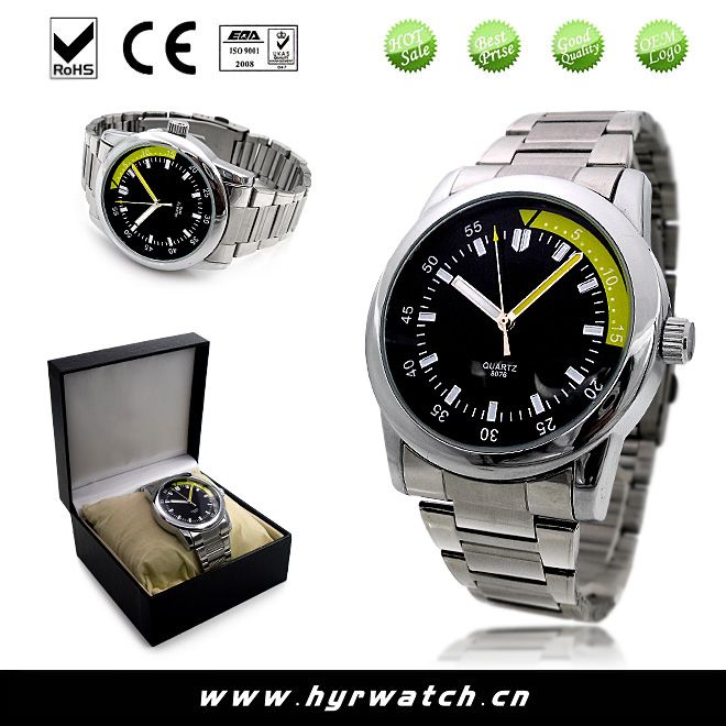 2014 latest quartz stainless steel watch for men