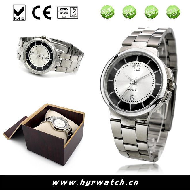 2014 latest quartz stainless steel watch for men