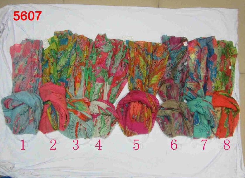 fashion spring printing polyester scarf-B1312007