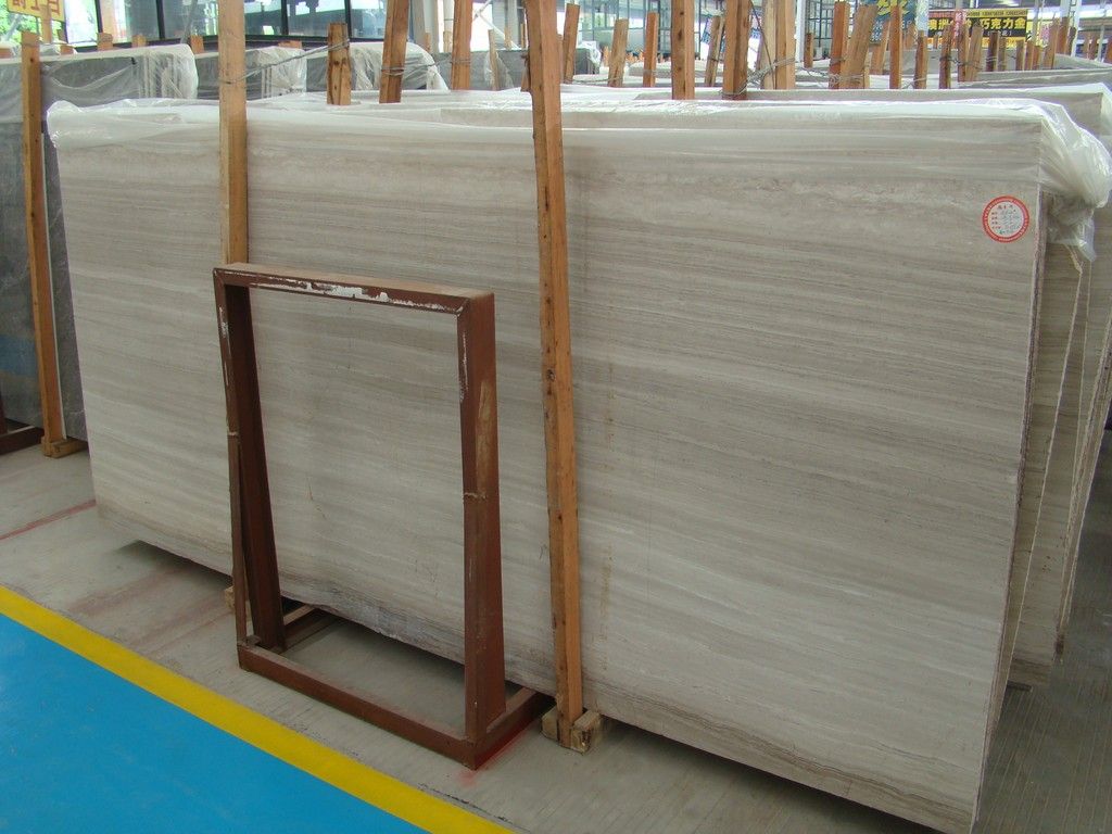 white wood vein marble