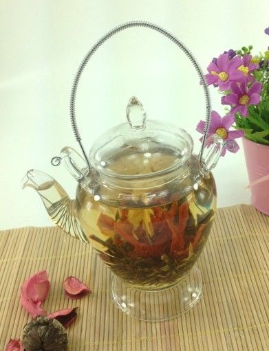 Borosilicate glass teapot