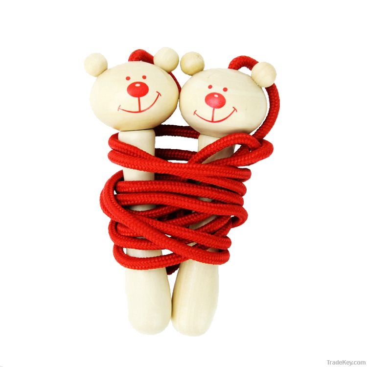 wooden bear skipping rope(7ft)