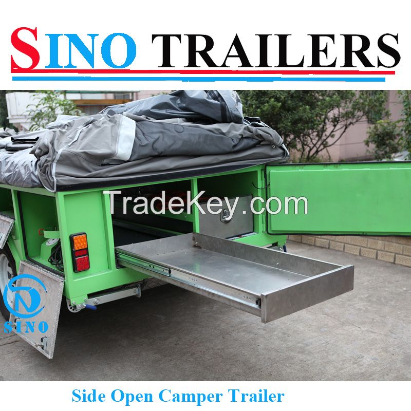 Australian Economic Family Soft Floor Travel Trailer with Tent