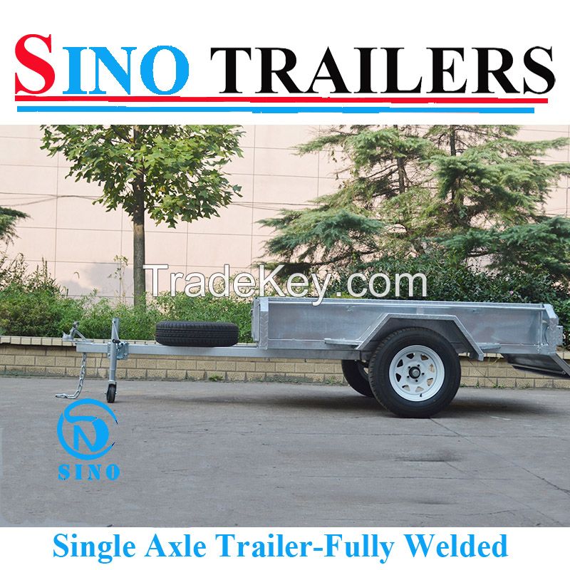 6*4 Australian Fully Welded Single Axle Box Trailer