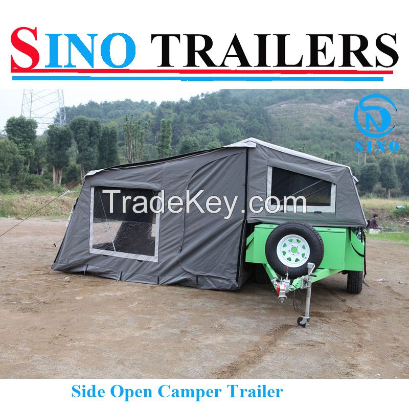 Australian Economic Family Soft Floor Travel Trailer with Tent