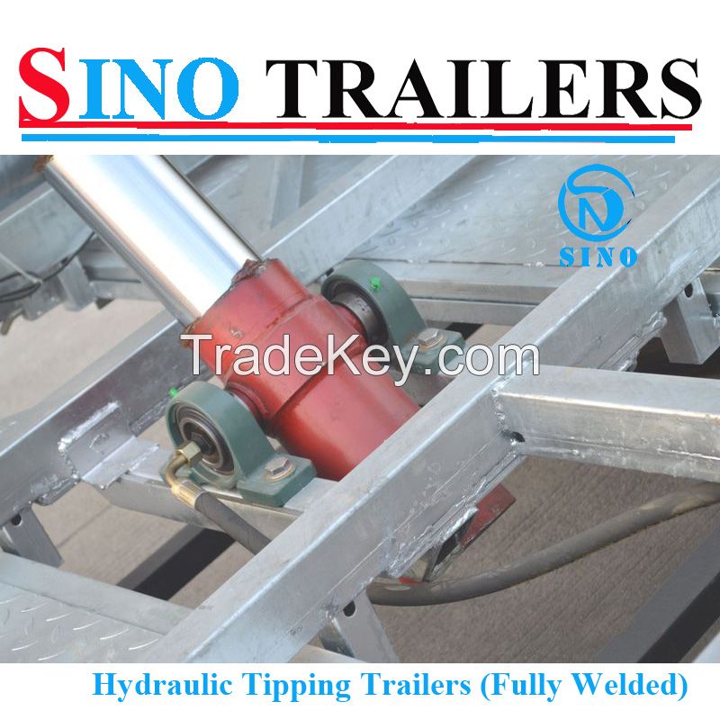 3t Hydraulic Tipping Tandem Box Trailer