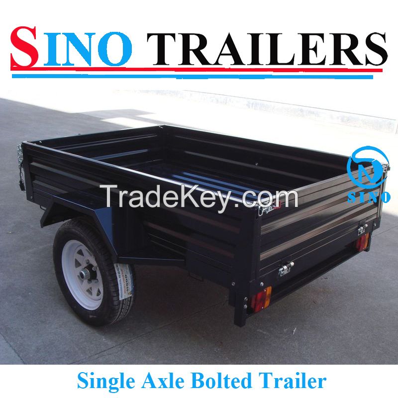 Australian 7x5 Powder Coating Light duty Box Trailer