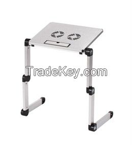 Adjustable height laptop desk