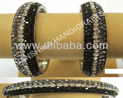 lac bangle (crystal bangle) pure brass