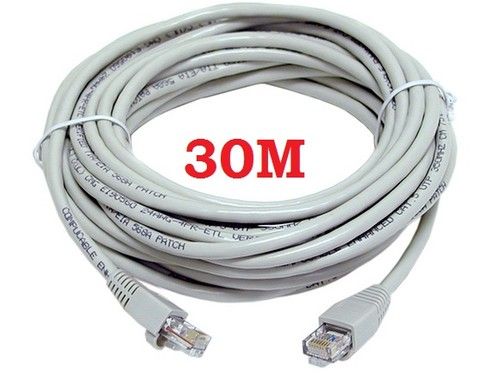 30M CAT5e RJ45 Ethernet Lan Network Patch Lead Cable