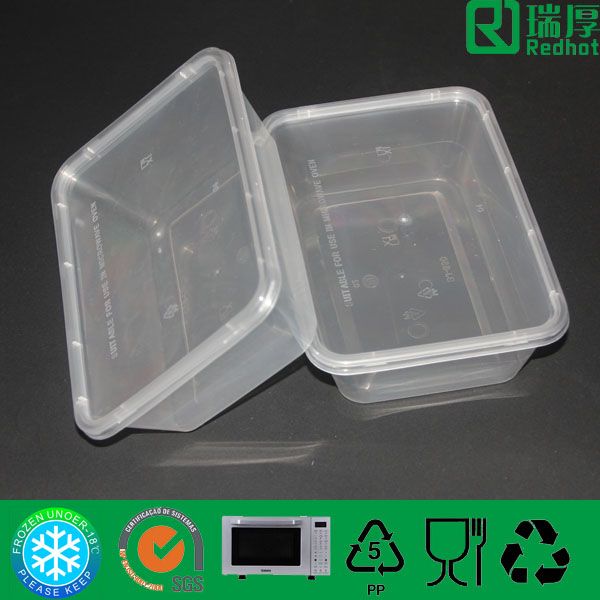 PP Plastic Food Container Take Away Container 650ml