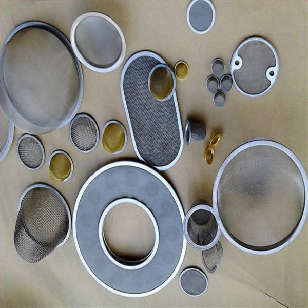 framed stainless steel wire mesh filter disc