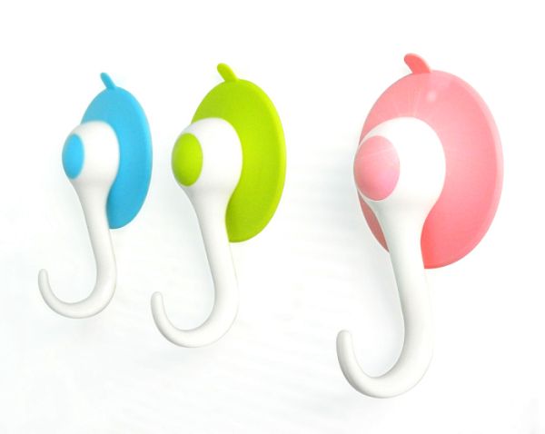 TPU Large Suction Cups Hooks in Kitchen